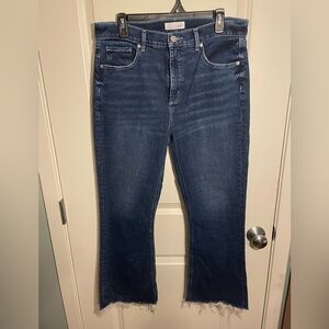LOFT High Waist Flare Crop Jeans size 12/31